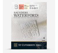 Saunders Waterford : Watercolour Paper : Gummed Pad : 300gsm (140lb) : 12x16in : Hot Pressed
