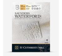 Saunders Waterford : Watercolour Paper : Gummed Pad : 300gsm (140lb) : 12x16in : Rough