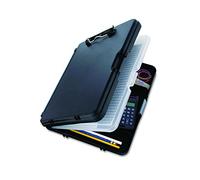 Saunders WorkMate II 00552 Plastic Storage Clipboard - Black, Letter Size Plastic Form Holder, 9 x 12 Inches, with Low Profile Clip