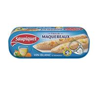 Saupiquet - Mackerel Fillets White Wine and Herbs 176G - Lot of 4 - Price Per Lot - Fast Delivery