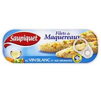 Saupiquet - Mackerel Fillets White Wine and Herbs 176G - Lot of 5