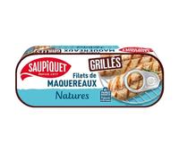 Saupiquet Natural Grilled Mackerel Nets 120 g Box