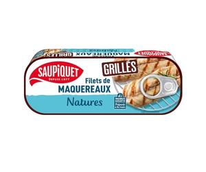 Saupiquet Natural Grilled Mackerel Nets 120 g Box