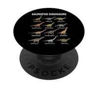 Sauropod Dinosaurs Chart Paleontology Science Lovers PopSockets Adhesive PopGrip