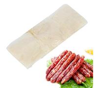 Sausage Casing, 8m x 22mm Double Layer Edible Drying Sausage Casing Shell for Flavorous Homemade Sausages, Ham, Pepperoni, Kitchen Accessories