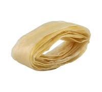 Sausage Casing, Hot Dog Collagen Casing 2-Layered Edible Drying Sausage Casing for Flavorous Homemade Sausages Ham, with Good Toughness and Elasticity Sausage Casing Ham, 3.5cmx2.5M