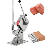 Sausage Clipper Machine, Manual U-Shape Sealing Tool for Meat Packing, Commercial Bag Tying and Cutting Device for Bakeries and Supermarkets