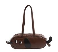 Sausage Dog Crossbody Bag, Cute Dachshund Shaped Shoulder Bag, Stylish Small Dog-Shaped Handbag for Women Girls (Style B)