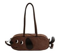 Sausage Dog Crossbody Bag, Cute Dachshund Shaped Shoulder Bag, Stylish Small Dog-Shaped Handbag for Women Girls (Style A)