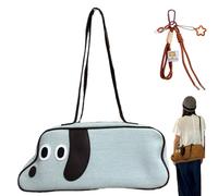 Sausage Dog Crossbody Bag,Cute Dachshund Shaped Shoulder Purse,for Animal Lovers (blue)