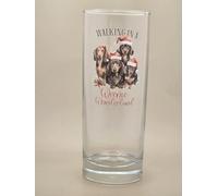 Sausage Dog Dachshund Dog Breed Glass Tumbler. Christmas Glass
