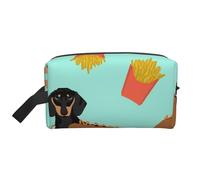 Sausage Dog DachshundMakeup Trave Bag for Women,Cosmetic Large Capacity Organizer