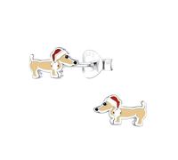 Sausage Dog Earrings - 925 Sterling Silver Christmas