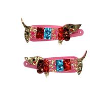 Sausage Dog Glitter Hair Clips (set Of 2), claw clips, claw clip | claw clips, hair clip, claw clip, hair clips for girls, barrette accessories, sturdy jaw grip, feminine styling tool