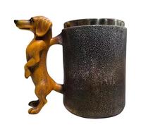 Sausage Dog Handle Coffee Mugs, Cute Dachshund Personalised Mug, Funny Mugs for Tea Coffee Milk Juice, Novelty Dachshund Gifts for Women