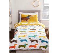Rapport Home Sausage Dog Duvet Set - Single, Multi