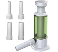 Sausage Filler Machine, Manual Meat Stuffer, Home Sausage Maker Machine with 4 Filling Nozzles, Clear Green Design, Easy to Clean, Sausage Roll Maker for Varied Sizes