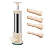 Sausage Filling Machine - Meat Filler Stuffer, Grey Rigid Slab, Chrome Solid Bar | Hardware Sanitation Holding Utility Land Ground Local Space Yard Floor Road Club Shop Site Office Heavy Duty