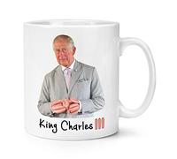 Sausage Fingers King Charles III 10oz Mug Cup Commemorative Gift His Majesty Joke Funny