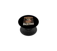 Sausage King of the Backyard Hot Dog Grilling BBQ PopSockets Adhesive PopGrip