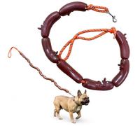 Sausage Leash for Dogs, Funny Walking Dog Leads for Small Medium Pets 108cm | Ergonomic Handle,Durable Metal Clip,Outdoor Walks and Hiking, Comfortable Lead for Outdoor Training and Hiking Daily Dog Use