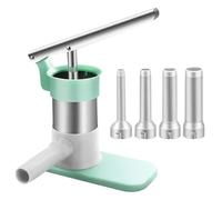 Sausage Maker Machine,Sausage Stuffer Sausage Stuffer Machine with 4 Stuffing Tubes Meat Filling Tool Household Manual Vertical Maker Kit(Large Set)