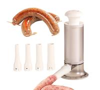 Sausage Maker - PC + PP 9.65x4.33 Inches | Sausage Filler Sausages Stuffer | Manual Kitchen Tool for Making Homemade Sausages, Meat Links, Cooking, BBQ, Charcuterie, and Culinary DIY Projects