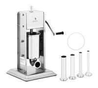 Royal Catering Vertical Sausage Maker - Sausage Stuffer Machine 3L RCWV-3L (Stainless Steel, Cylinder Height 19.5cm, Filling Tube Length 18cm)