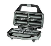 Sausage Roll Maker Non Stick Plates - Make 4 Homemade Sausage Rolls Quick and Easy - Compact Sausage Roll Maker with Cool Touch Handle Automatic Temperature Control