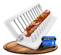 Sausage Slicer Machine for Currywurst | Quick & Even Sausage Slices | Durable Joints + Sharp Blades | Sausage Cutter