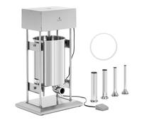Sausage Stuffer 20 L Electric 4 Filling Tubes Royal Catering - Electric Sausage Stuffers by Metallic silver