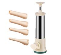 Sausage Stuffer - 304 Stainless Steel, 10.63x2.36in Sausage Maker Durable | Manual Meat Filling Machine, for Home Cooking, German Sausages, Spanish Sausages, Kitchen Prep