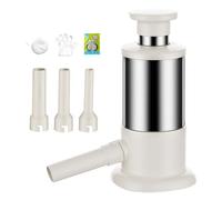 Sausage Stuffer Machine - Manual Meat Filler Press Kit, Stainless Steel Food Grade Syringe, 4 Stuffing Nozzles Included, Easy Clean Detachable Parts - for Homemade Bratwurst & Salami