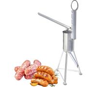 Sausage Stuffer Maker, Manual Meat Filling Machine with 11 cm Jar Opening, Easy to Clean for Restaurant and DIY Cooking