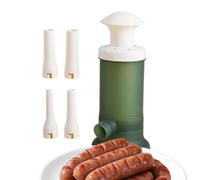 Sausage Stuffer - Manual Press Meat Filler with 4 Replaceable Nozzles | Kitchen Sausage Filler Maker Stuffer Tool for Home Kitchen Restaurant Party Camping Grill BBQ Household