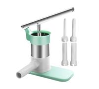 Sausage Stuffer - Stainless Steel Maker Machine, Large Capacity Fast Filling Device | Manual Salami Press Tool for Restaurants Kitchen Gastronomy Commercial Grade Sosis Tube Funnel Kit