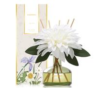 Saussavita Reed Diffusers Set, 210ml Morning Dew Scented Diffuser with 7 Sticks, Home Fragrance Lasts up to 120 Days for Bathroom Bedroom Living Room Decor, Air Fresheners