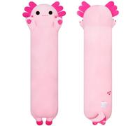 Sausudols Axolotl Plush, 35.4” Long Axolotl Body Pillow for Kids, Cute Axolotl Stuffed Animals for Girls, Soft Plushies Toy Gifts for Birthday Pink