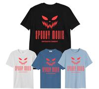 SAUTE STYLES Horror Halloween Unisex T-Shirt | Premium Cotton Round Neck & Short Sleeve | Machine Washable and Comfortable | Best for Halloween Horror Nights Fans Black