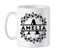 SAUTE STYLES Personalised Name Coffee Mug | Unique Custom Any Text or Name Cup | Customised Novelty Birthday Gift for Mum, Dad, Anniversary | 11oz