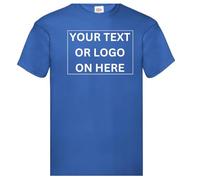SAUTE STYLES Personalised Unisex T-Shirt | Customization with Your Own Photo/Logo/Text/Name Print | Design for Party, Travel, Casual Wear & Work Royal Blue