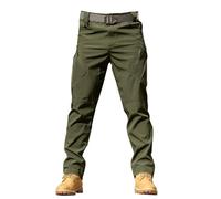 SAUTRV Mens Tactical Trousers - Mens Outdoor Cargo Trousers Lightweight Outdoor Cargo Pants Waterproof Fleece Lined Trousers Mens Tactical Waterproof Pants Men Casual Straight Leg Loose Work Trousers