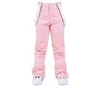 SAUTRV Women Ski Trousers: Warm Winter Trousers Women Women'S Ski Pants Waterproof Ski Trousers With Button Thermal Ladies Snow Pants Thermal Fleece Lined Warm Softshell Hiking Snow Pants