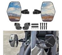 SAUTVS Wider Ajustable Aluminum Shell Rear View Side Mirrors for Can-Am Defender, Heavy Duty High-Definition Convex Side Mirrors for Can-Am Defender HD5 HD8 HD10 MAX 2016-2023 Accessories (2PCS)