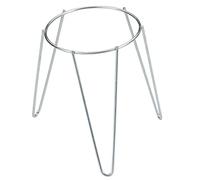 SAUVIC 03080 24 cm Zinc Plated Flower Pot Holder - Silver