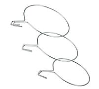 SAUVIC 03120 22 cm Zinc Plated Flower Pot Holder for Wide Balcony - Silver