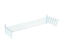 Sauvic Extendable Wall Mounted White Clothes Airer 90 cm