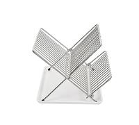 Sauvic Folding Dish Drainer Stainless White