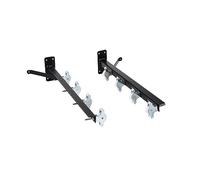 Sauvic with 8 Pulleys, Steel with Anticorrosive Plastic Coating, Black, Long