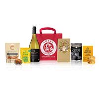 Sauvignon Blanc White Wine Gift Hamper with chocolates, biscuits, nuts, crisps and olives